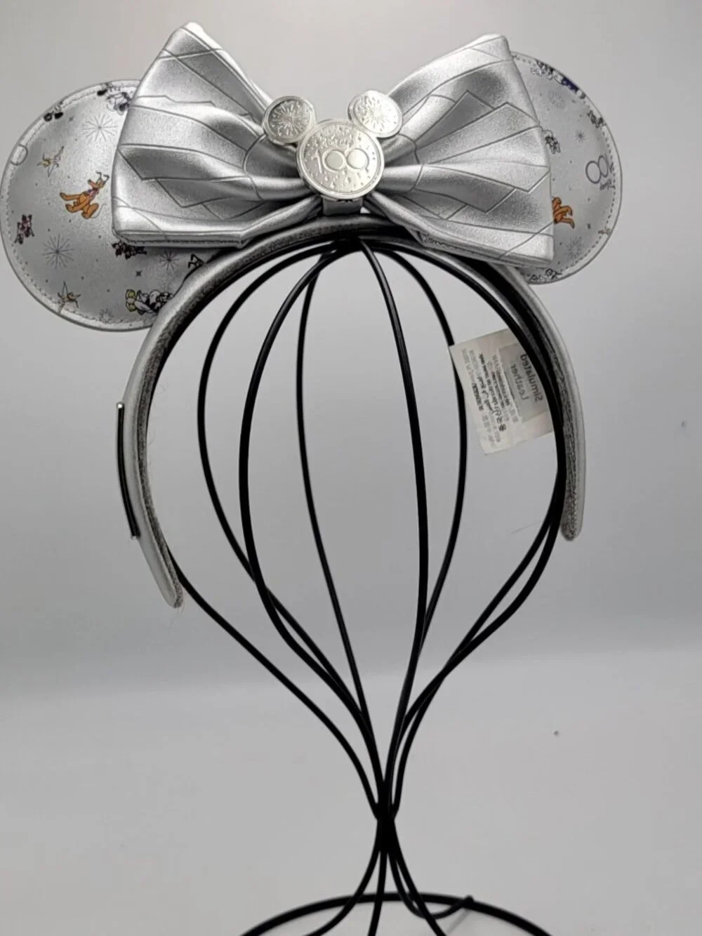 Disney Parks Mickey andFriends Loungefly EarsHeadband Platinum Disney100